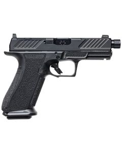 Shadow Systems XR920 Combat Pistol - Black | 9mm | 4.5" Spiral Fluted Match Barrel (Threaded)| 10rd | Tritium Sights | Optic Cut