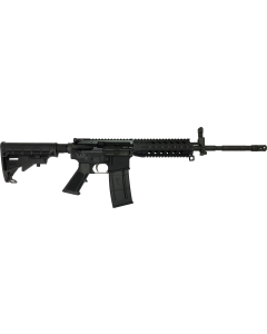 R Guns TRR15 Forged AR15 Rifle - Black | 5.56NATO | 16" Barrel | 7" Quad Rail | YHM A2 Flash Hider