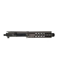 Brigade MFG AR9 Upper Assembly - Tungsten | 9mm | 9" Barrel | 8" Brigade U-LOK Rail | w/ Mini Can | w/o BCG or Charging Handle