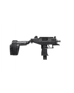 IWI UZI Pro 9mm Pistol - Black | 4.5" Threaded Barrel | Adjustable Sights | Side Folding Stabilizer Brace | 25 Rd