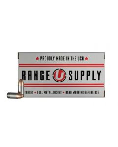 Underwood Ammo Range Supply 9mm Luger Handgun Ammo - 115 Grain | FMJ | 50rd box