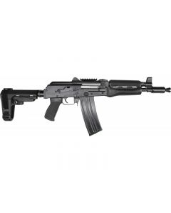 Zastava ZPAP85 Alpha AK-47 Pistol - Stained Wood Handguard | 5.56NATO | 10" Barrel | Booster Brake | SBA3 Arm Brace