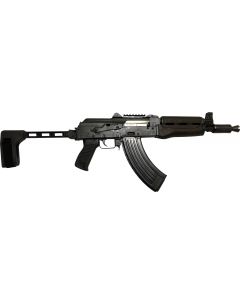 Zastava ZPAP92 Alpha AK-47 Pistol - Stained Wood Handguard | 7.62x39 | 10" Barrel | Booster Brake | FS1913 Arm Brace