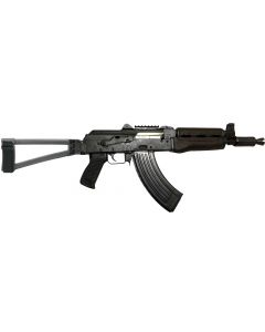 Zastava ZPAP92 Alpha AK-47 Pistol - Stained Wood Handguard | 7.62x39 | 10" Barrel | Booster Brake | TF1913 Triangle Side-Folding Brace