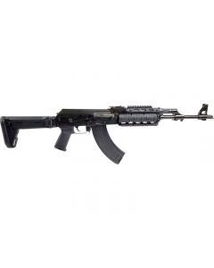 Zastava ZPAPM70 AK-47 Rifle BULGED TRUNNION 1.5MM RECEIVER - Black | 7.62x39 | 16.3" Chrome Lined Barrel | UTG Pro Quad Rail | Zhukov-S Folding Stock
