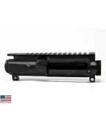 KE Arms Forged Slick Side Stripped Upper Receiver - Black | Forward Assist ELIMINATED