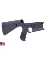 KE Arms KP-15 Polymer Stripped AR15 Lower Receiver - Black | Integral Buttstock & Pistol Grip