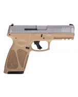 Taurus G3 Full Size Pistol - Tan / Stainless | 9mm | 4" Barrel | 17rd