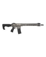 FosTech Stealth Raptor AR15 Rifle - Tungsten | 5.56NATO | 16" Faxon Barrel | Mach-1 16" M-LOK Rail | Nickel Boron Low Mass BCG | FosTech Tomahawk Stock | Installed Echo Sport Trigger