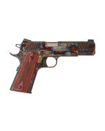 Standard Manufacturing 1911 Pistol - Case Colored | .45ACP | 5" Barrel | 7rd | Rosewood Grips