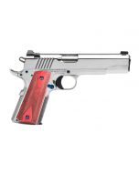 Standard Manufacturing 1911 Pistol - Nickel Plated | .45ACP | 5" Barrel | 7rd | Rosewood Grips