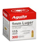 Box of  Aguila 9MM FMJ 115GR BP300 1E097700