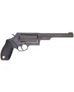 Taurus Judge Magnum Revolver - Black | 45 Colt / 410 Mag | 6.5" Barrel | 5rd | Rubber Grip | Fiber Optic Sight