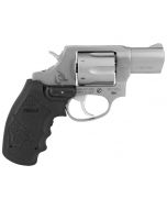Taurus 856 Revolver - Stainless Steel | 38 Spl +P | 2" Barrel | 6rd | Polymer Viridian Red Laser Grip