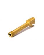 Faxon Firearms Match Series Sig P320 Compact Flame Fluted Barrel 416R - Threaded | TiN (Gold) PVD