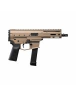 Angstadt Arms MDP-9 Billet Aluminum AR Pistol - FDE | 9mm | 6" Barrel | Rear Picatinny Rail | Accepts Glock Mags