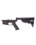Anderson AM-15 Forged Complete AR Lower - Black | M4 Buttstock | Closed Trigger Guard