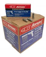 Barnaul 9mm SubSonic Pistol Ammo - 151 Grain | FMJ | Steel Casing | 500rd Case