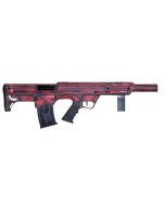 Black Aces Pro Series Bullpup Semi-Auto Shotgun - Distressed Red | 12ga | 18.5" Barrel | Barrel Shroud