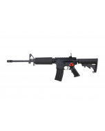 Bushmaster M4 Patrolman's Flat Top AR15 Rifle - Black | 5.56NATO | 16" Barrel | M4 Handguard | A2 Flash Hider | M4 Collapsible Stock | Flip-Up Rear Sight | BFS III Trigger Equipped