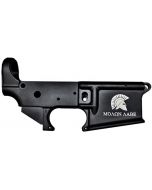 Anderson AM-15 Forged Stripped AR15 Lower Receiver - Black | Spartan Molon Labe Logo