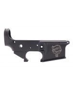 Anderson AM-15 Forged Stripped AR15 Lower Receiver - Black | Trump Punisher Logo