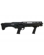 Standard Manufacturing DP-12 Pump Shotgun - Black | 12ga | 18 7/8" Double Barrel | 14rd | Ambidextrous safety and slide release