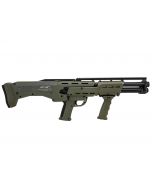 Standard Manufacturing DP-12 Pump Shotgun - ODG | 12ga | 18 7/8" Double Barrel | 14rd | Ambidextrous safety and slide release