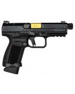 CANIK TP9 Elite Combat Executive Pistol - Black | 9mm | 4.73"  Gold PVD Threaded Barrel - Fluted | 15rd/18rd Mag | Full Accessory Kit