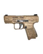 FACTORY BLEM - CANIK Creations TP9 Elite Sub Compact Pistol - Tan Damascus | 9mm | 3.6" Barrel | 12rd/15rd Mag | Full Accessory Kit | BLEMISHED (Excellent Condition), sold As-Is NO RETURNS