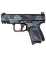FACTORY BLEM - CANIK Creations TP9 Elite Sub Compact Pistol - Splinter Camo Blue | 9mm | 3.6" Barrel | 12rd/15rd Mag | Full Accessory Kit | BLEMISHED (Excellent Condition), sold As-Is NO RETURNS