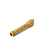 Faxon Firearms Match Series M&P Full Size Flame Fluted Barrel - Threaded | TiN (Gold) PVD