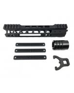 Manticore Arms AR15 Transformer Rail Gen 2 - Black | 9'' | 3 Polymer Grip Panels