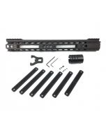 Manticore Arms AR15 Transformer Rail Gen 2 - Black | 15'' | 6 Polymer Grip Panels