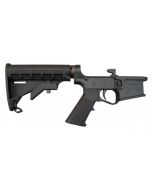 Plum Crazy Polymer Complete AR-15 Lower Receiver - Black | M4 Buttstock | Gen II