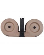 RWB AR-15 .223/5.56 Dual Drum Magazine - Desert Tan | 100rd | Gen 2 