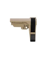 SB Tactical SBA3 Pistol Stabilizing Brace - FDE | Mil-Spec Carbine Buffer Compatible