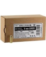 Sellier & Bellot 9mm Luger Handgun Ammo - 124 Grain | FMJ | 250rd Box