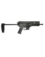 Grand Power Stribog SP9A3G Pistol - Black | 9mm | 8" Threaded Barrel | 30rd | Utilizes Glock Style Mags | PDW Brace w/ Tailhook