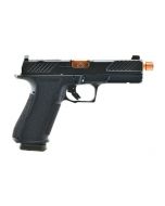 Shadow Systems DR920 Combat Pistol - Black | 9mm | 5" Spiral Fluted Bronze Match Barrel (Threaded) | 17rd | Tritium Sights | Optic Cut
