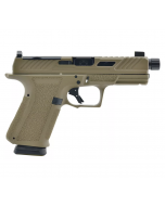 Shadow Systems DR920 Elite Pistol - FDE | 9mm | 5" Spiral Fluted Match Barrel (Threaded) | 17rd | Tritium Sights | W/ Optic Cut | Weight-Optimizing Window Cut