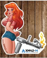 XM42-M Sticker - Girl