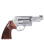 Taurus Judge Executive Grade Revolver - Stainless Steel| 45 Colt / 410 Mag | 3" Barrel | 5rd | Altamont Walnut Wood Grips 