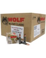 Wolf Steel Case 7.62X39mm Rifle Ammo- 124 Grain | FMJ | 1000rd Case