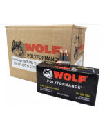 Wolf Steel Case 9mm Luger Handgun Ammo- 115 Grain | FMJ | 500rd Case