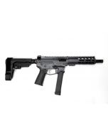 Battle Arms Development Billet XIPHOS 9P AR Pistol - Combat Grey | 9mm | 8" Barrel | 6.7" M-LOK Free-Float Rail | Ambi Charging Handle | Nickel Teflon Trigger | SBA3 Arm Brace