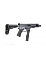 Battle Arms Development Billet XIPHOS 9P AR Pistol - Combat Grey | 9mm | 4.5" Barrel | 4" M-LOK Free-Float Rail | Ambi Charging Handle | Nickel Teflon Trigger | SBA3 Arm Brace