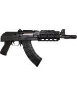Zastava ZPAP92 AK-47 Pistol BULGED TRUNNION 1.5MM RECEIVER - Black | 7.62x39 | 10" Chrome Lined Barrel | Night Brake | Quad Rail | Top Rail