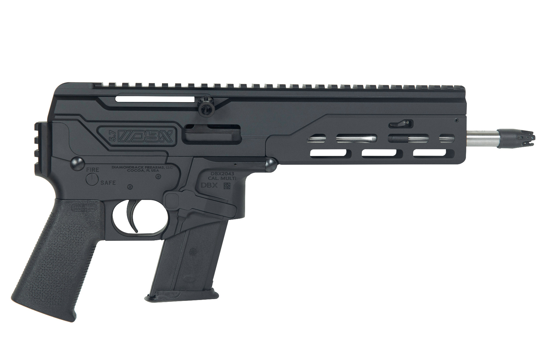 Diamondback DBX Pistol - Black 5.7x28 8" Barrel M-LOK Rail 20rd DBX57CFB-img-0
